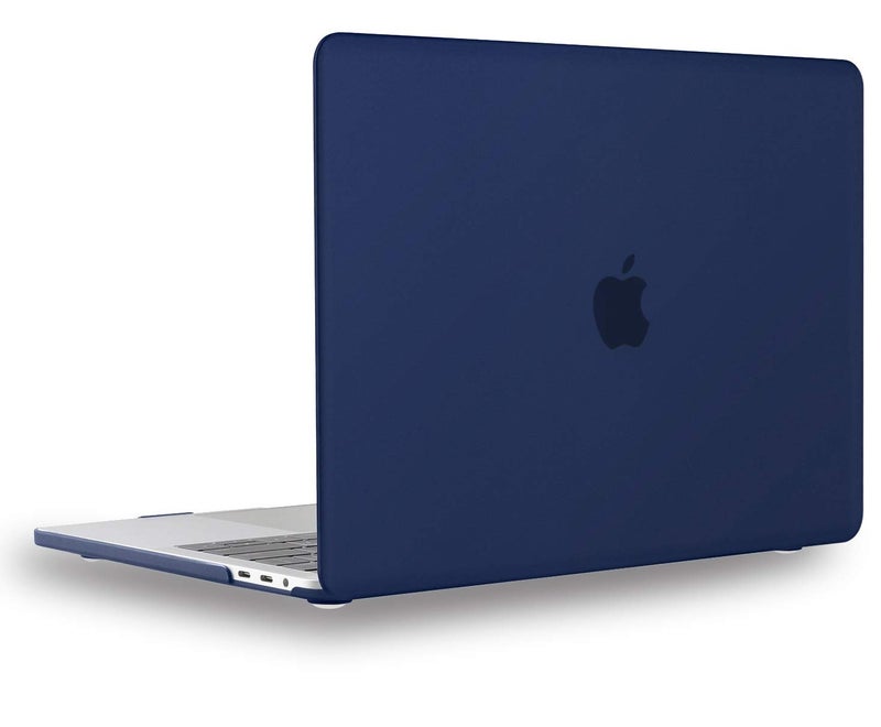 UESWILL Smooth Matte Hard Shell Case Cover Compatible with MacBook Pro 16 inch with Touch Bar & USB-C, Release 2019 2020, Model A2141, Navy Blue - Image 1